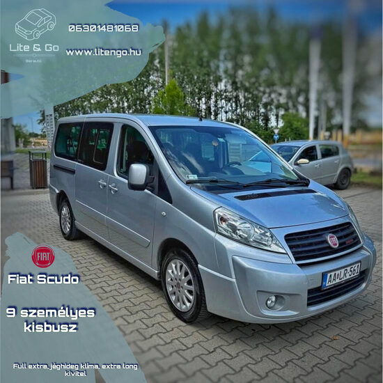 Fiat Scudo / Long kivitel - 9 személyes kisbusz